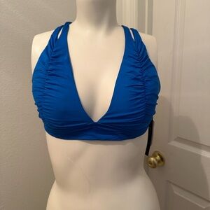 Soluna women’s blue bikini swim top large